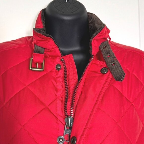 Polo Ralph Lauren Red Quilted Vest Sleeveless Jacket Womens M Medium - Picture 3 of 7